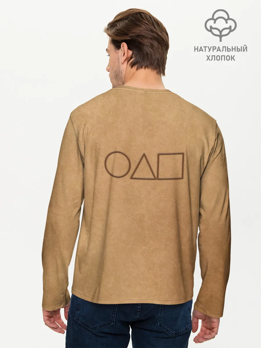 Мужской лонгслив базовый / Звезда / Игра в кальмара