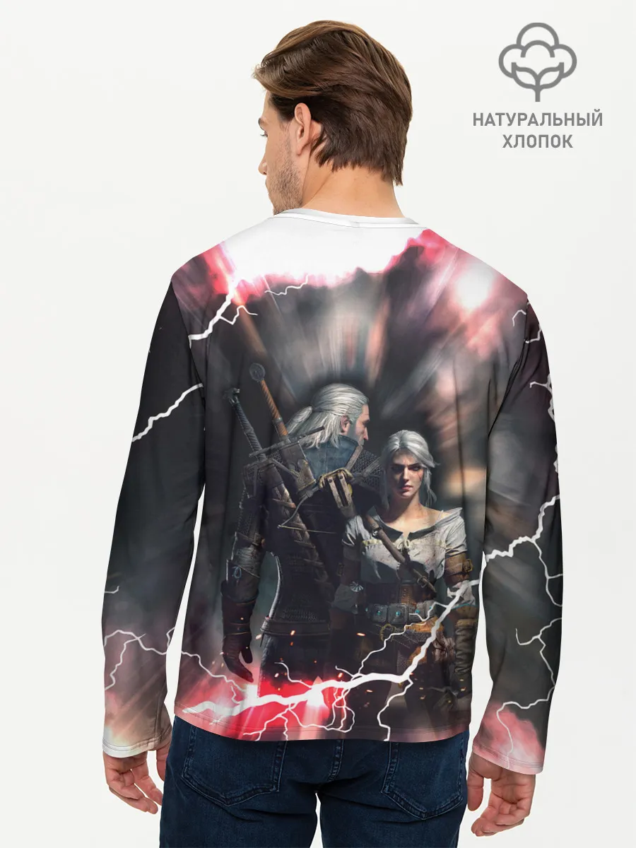 Мужской лонгслив базовый / Цирилла | Геральт