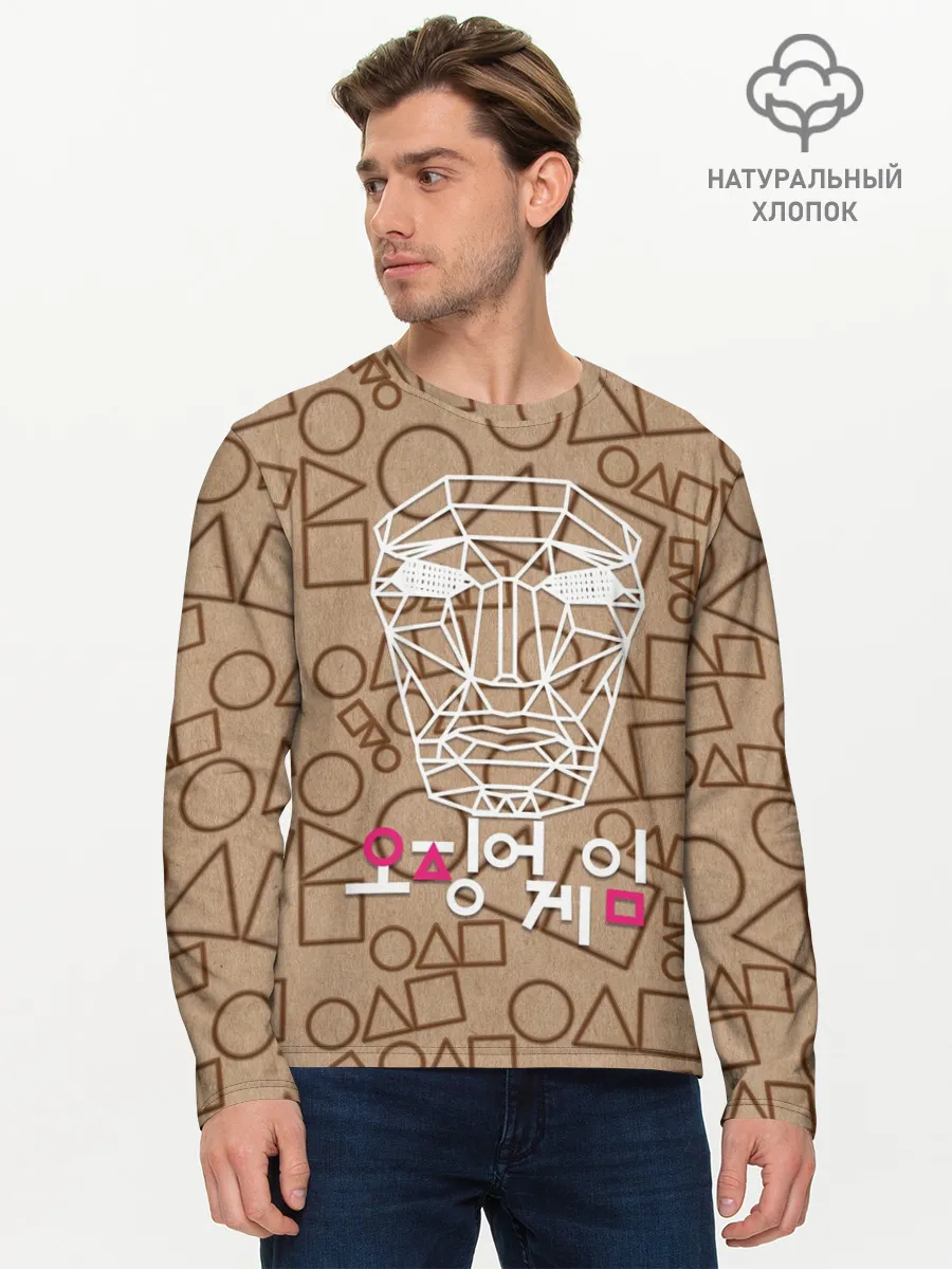 Мужской лонгслив базовый / Распорядитель / Игра в кальмара