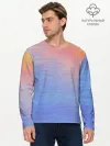 Мужской лонгслив базовый / Закат в море