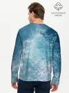 Мужской лонгслив базовый / Дельфин в море