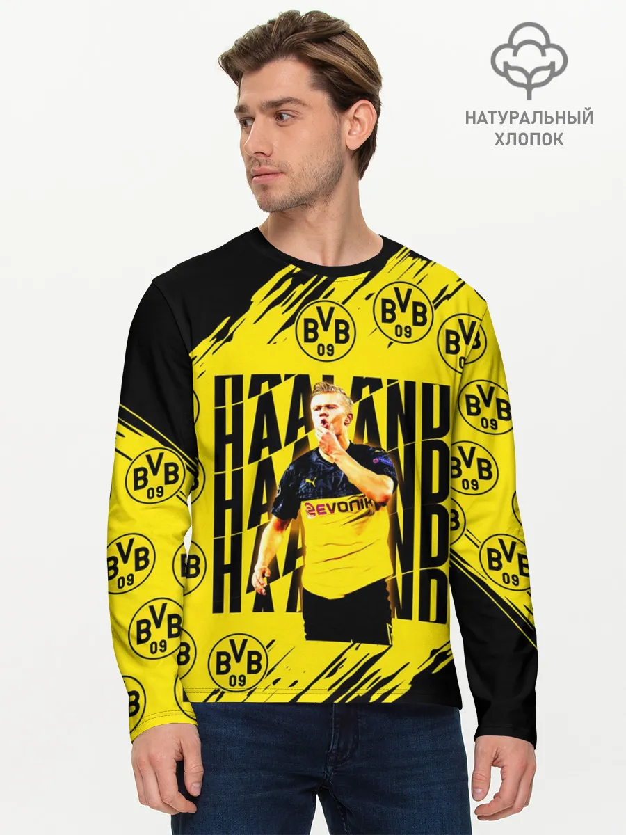 Мужской лонгслив базовый / ЭРЛИНГ ХОЛАНД / ERLING HAALAND