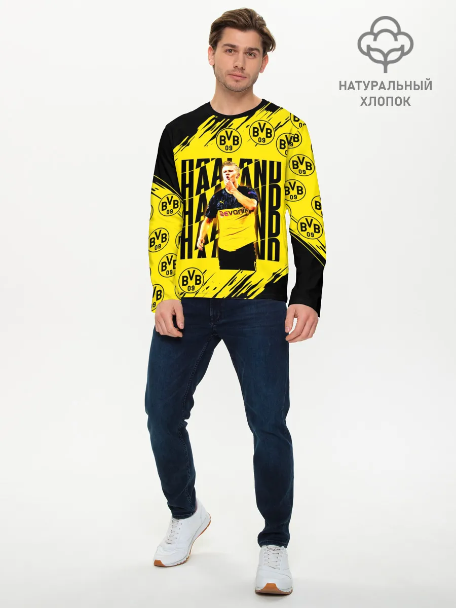 Мужской лонгслив базовый / ЭРЛИНГ ХОЛАНД / ERLING HAALAND