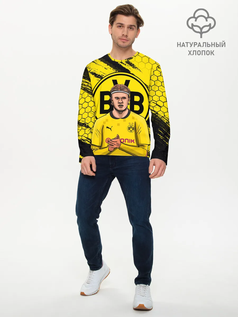 Мужской лонгслив базовый / ЭРЛИНГ ХОЛАНД / ERLING HAALAND