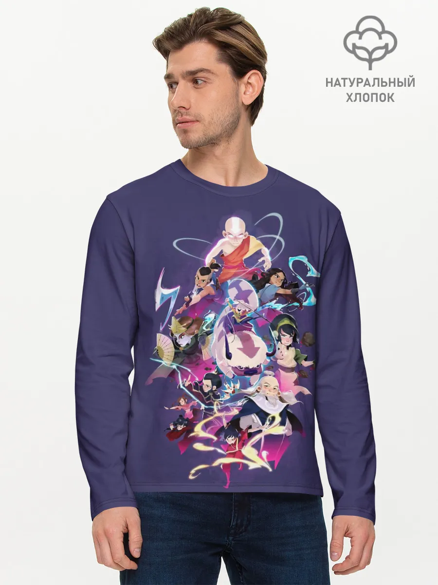Мужской лонгслив базовый / Avatar the last airbender
