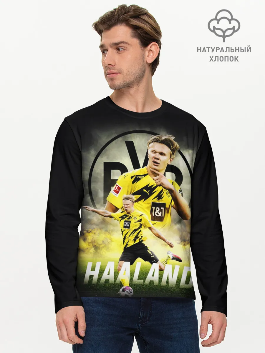 Мужской лонгслив базовый / ЭРЛИНГ ХОЛАНД / ERLING HAALAND
