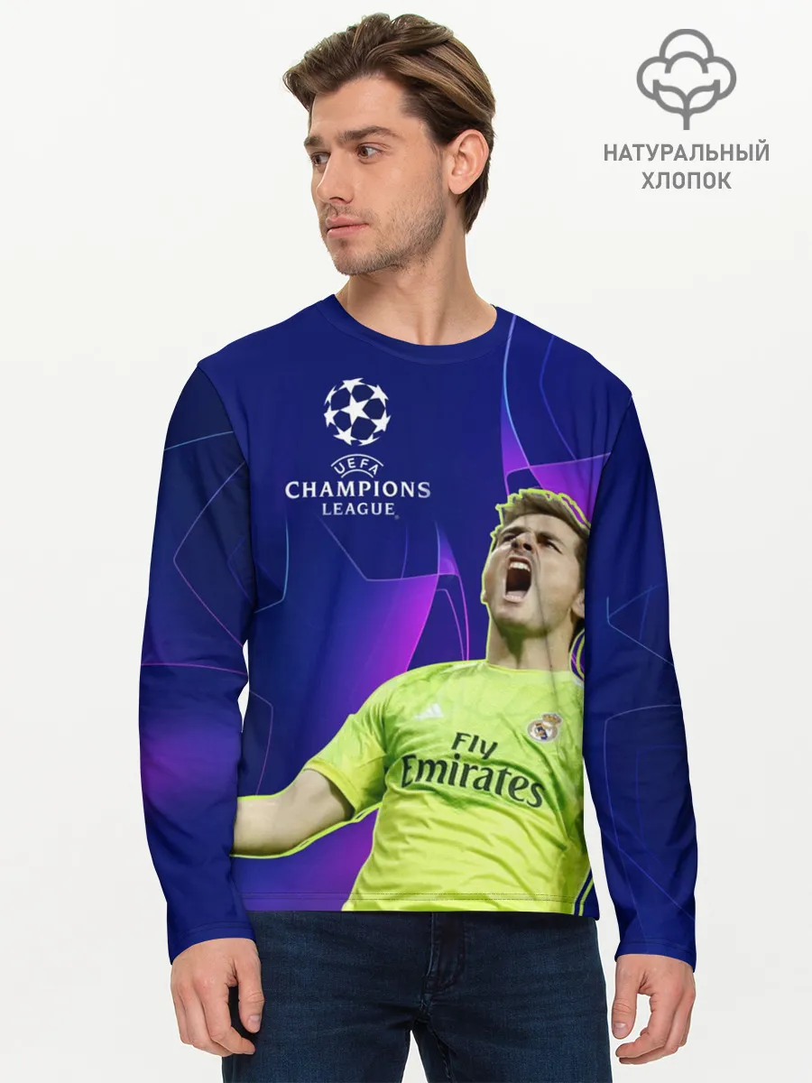 Мужской лонгслив базовый / Iker Casillas