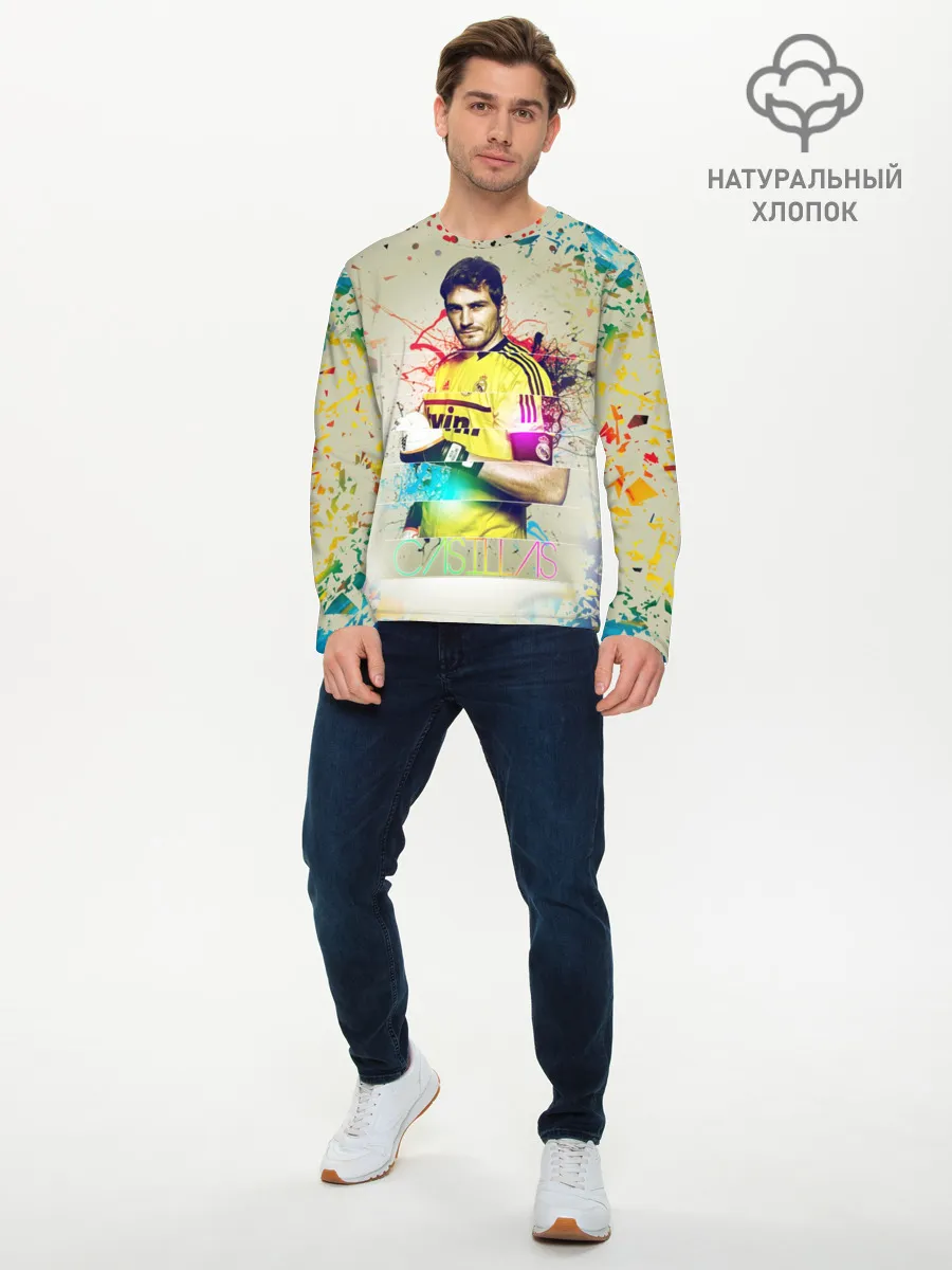 Мужской лонгслив базовый / Iker Casillas