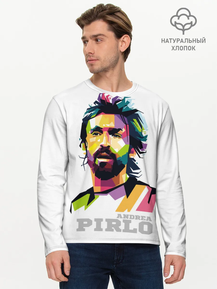 Мужской лонгслив базовый / Андреа Пирло