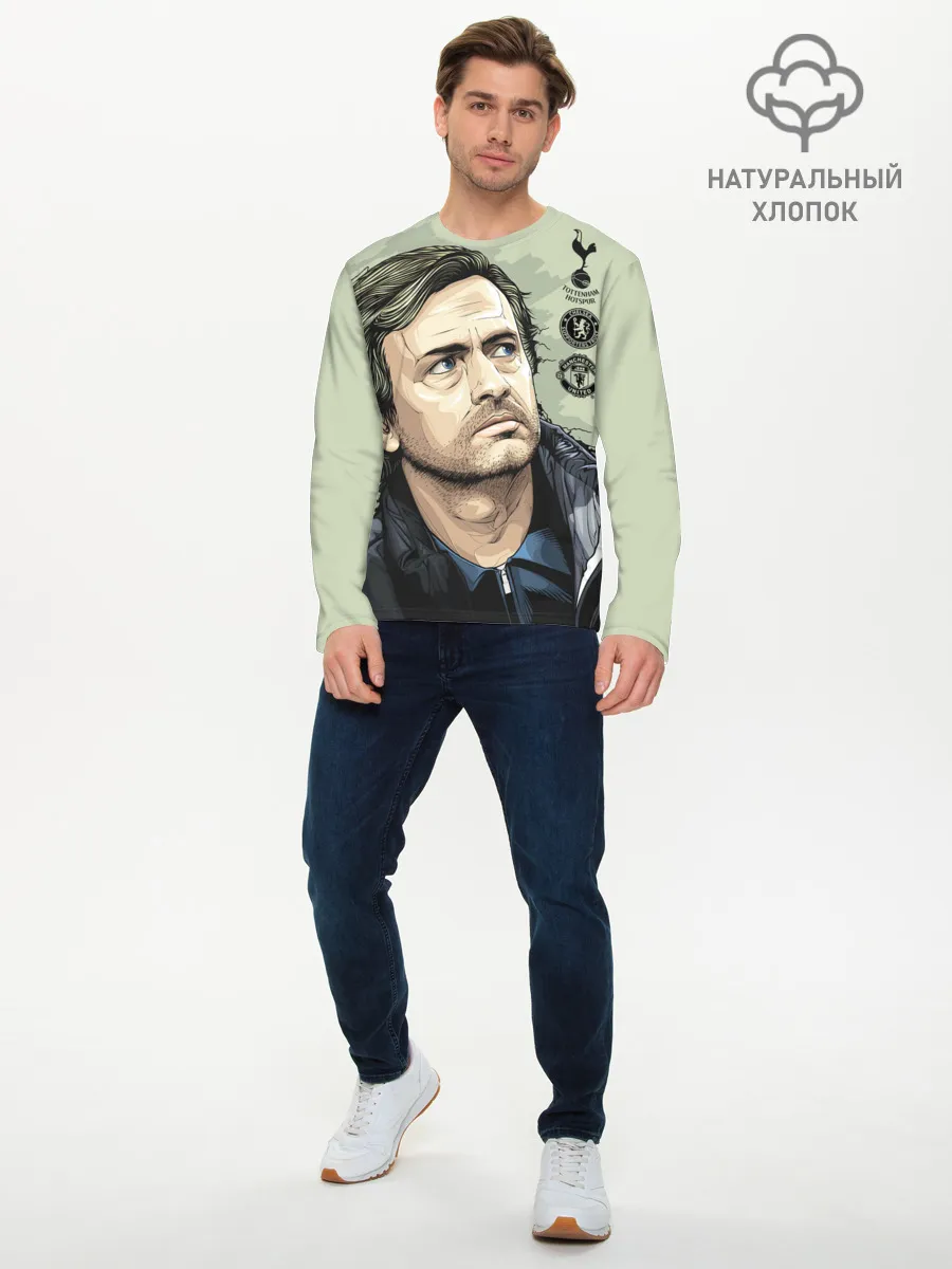 Мужской лонгслив базовый / Жозе Моуринью