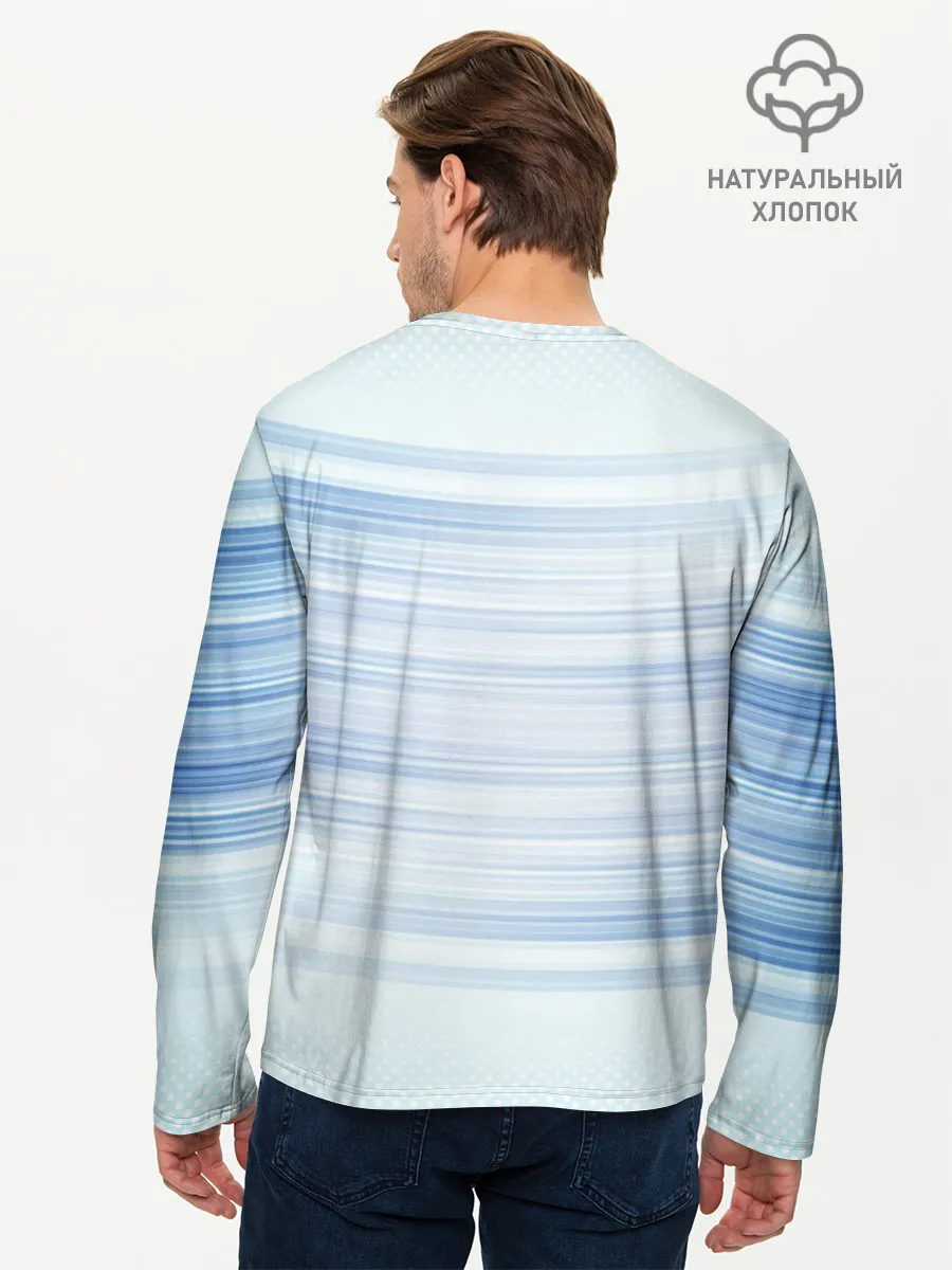 Мужской лонгслив базовый / Дельфин