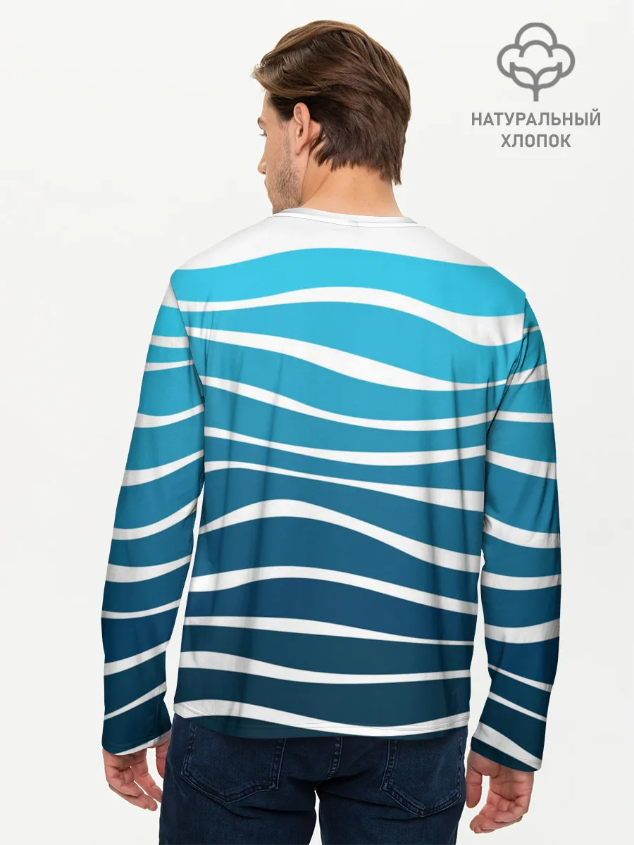 Мужской лонгслив базовый / Корабль