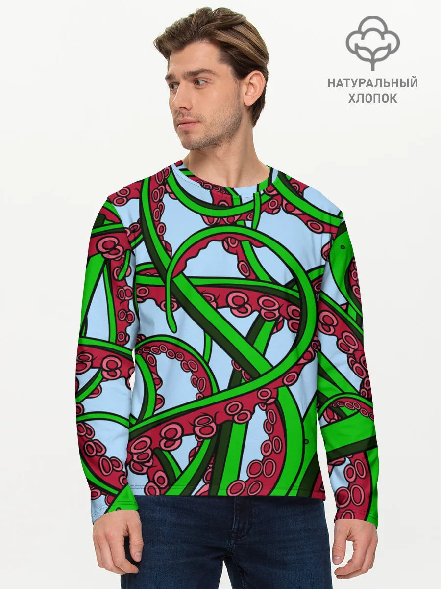 Мужской лонгслив базовый / Кракен / Kraken