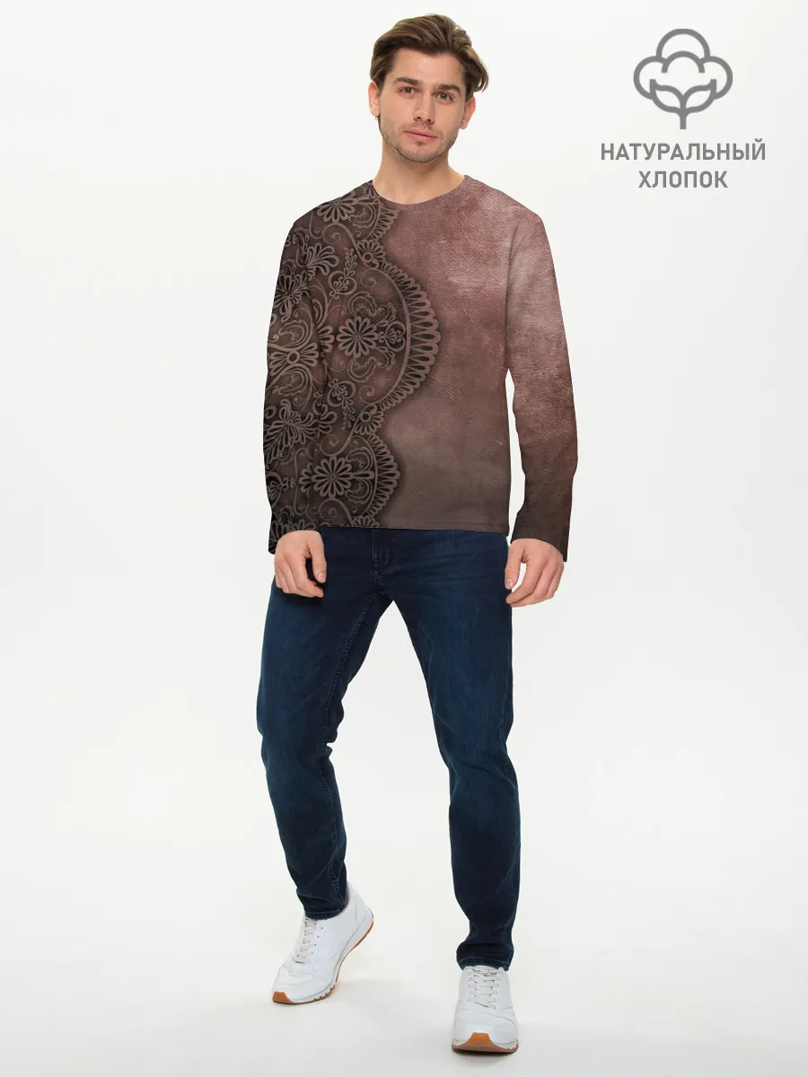 Мужской лонгслив базовый / Lace, Pattern