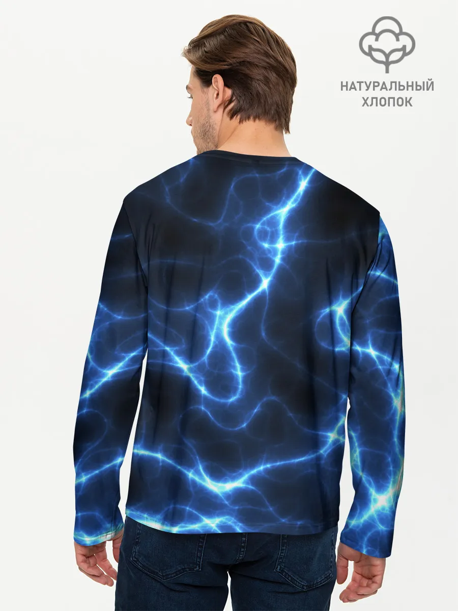 Мужской лонгслив базовый / Energy Waves