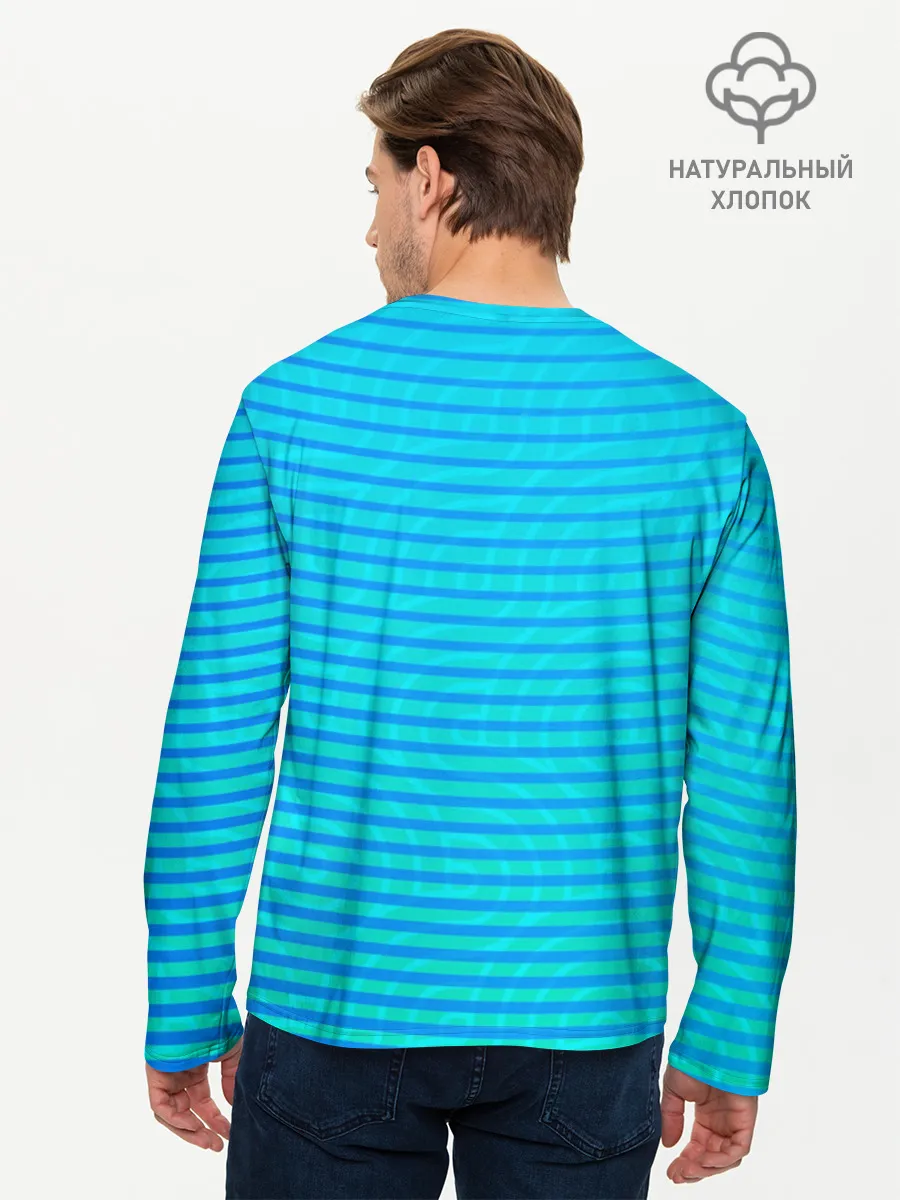 Мужской лонгслив базовый / Кораблик в бутылке