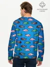 Мужской лонгслив базовый / Рыбки