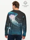 Мужской лонгслив базовый / Рисунок медуза
