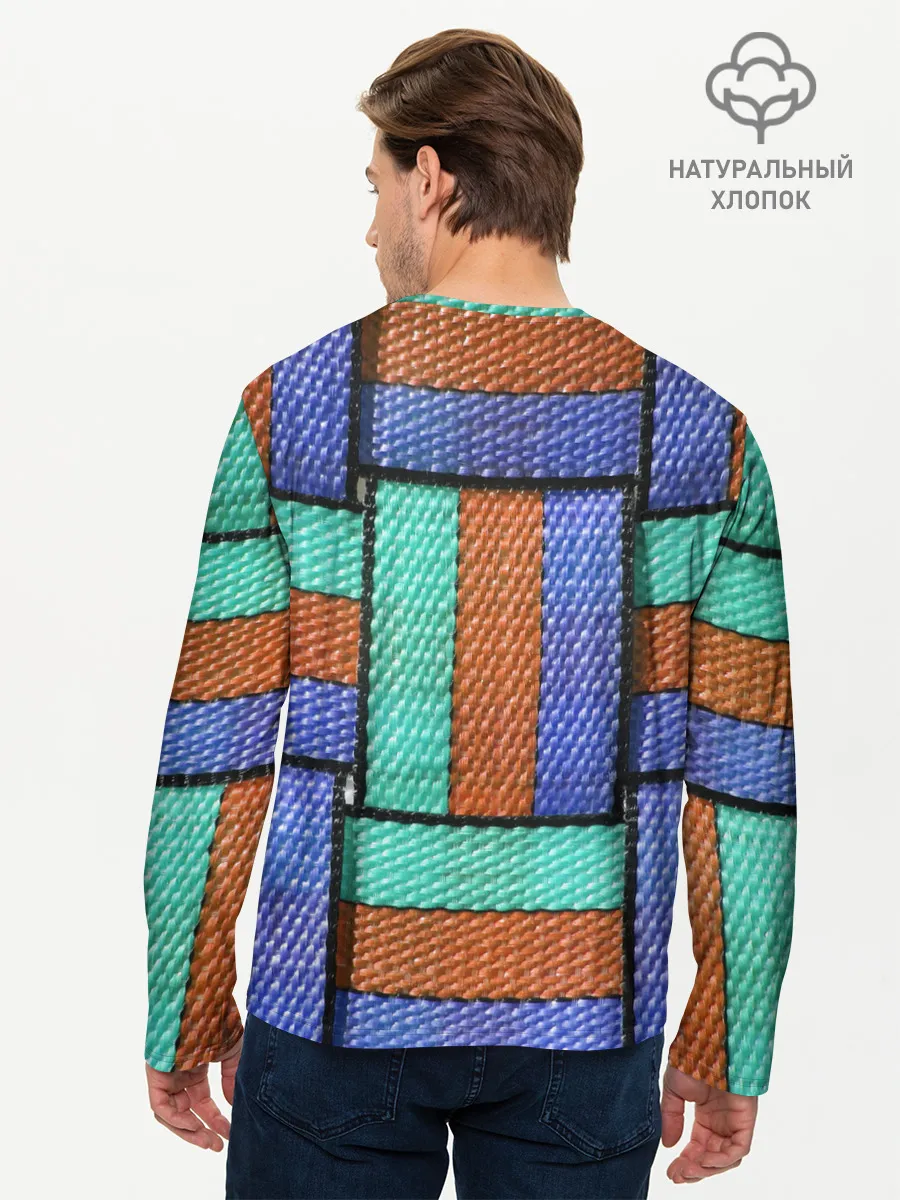 Мужской лонгслив базовый / Stripes