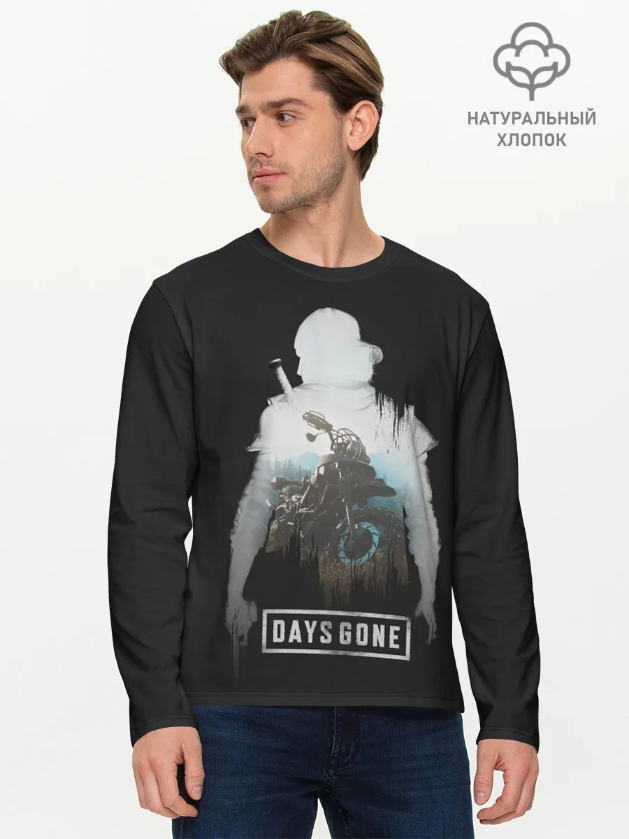 Мужской лонгслив базовый / Days gone силуэт Дикона
