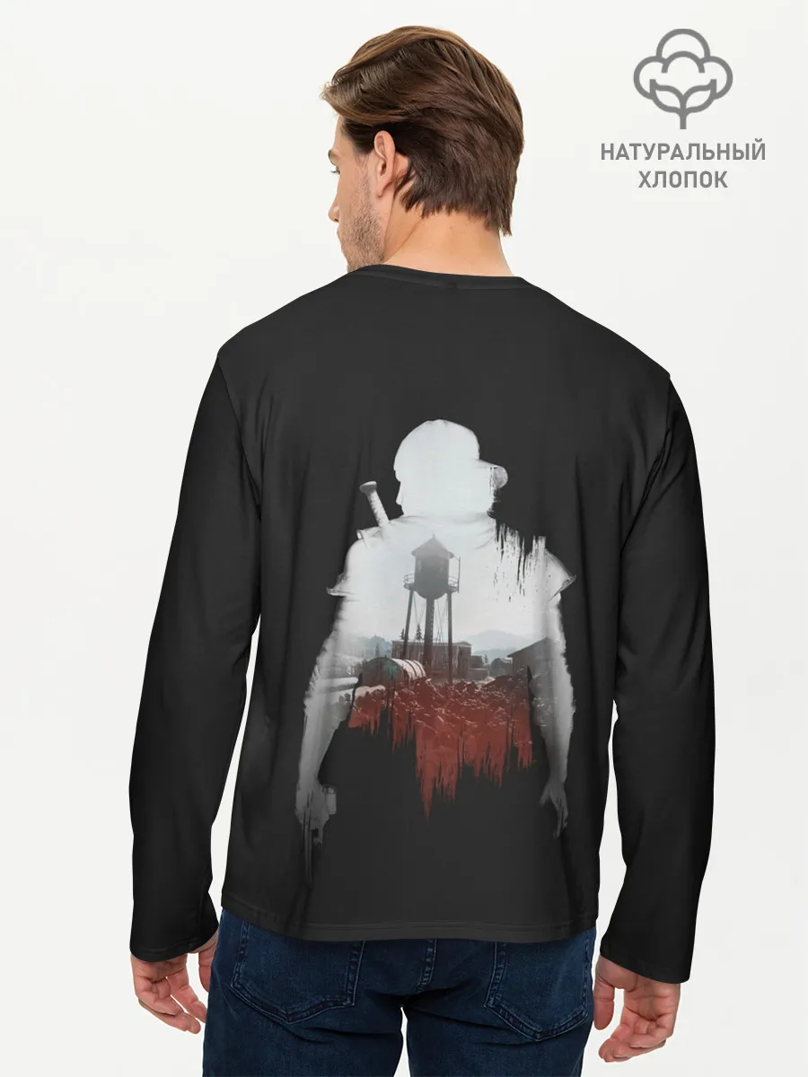 Мужской лонгслив базовый / Days gone силуэт Дикона