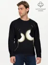 Мужской лонгслив базовый / Пара | Силуэты черных кошек