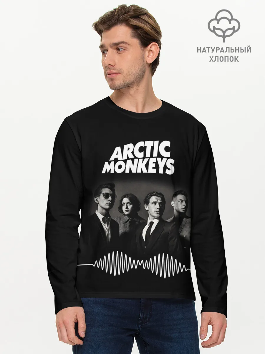 Мужской лонгслив базовый / arctic monkeys