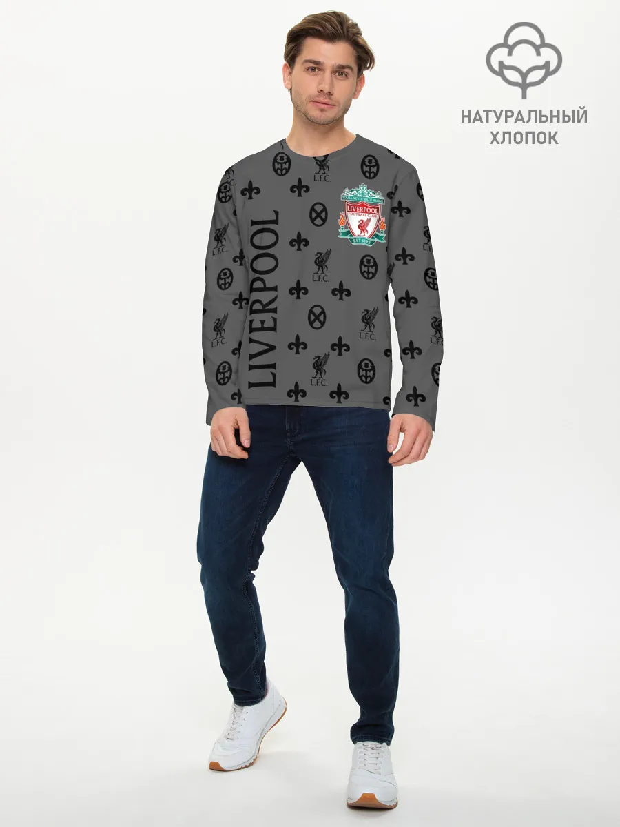 Мужской лонгслив базовый / LIVERPOOL / ЛИВЕРПУЛЬ / LV