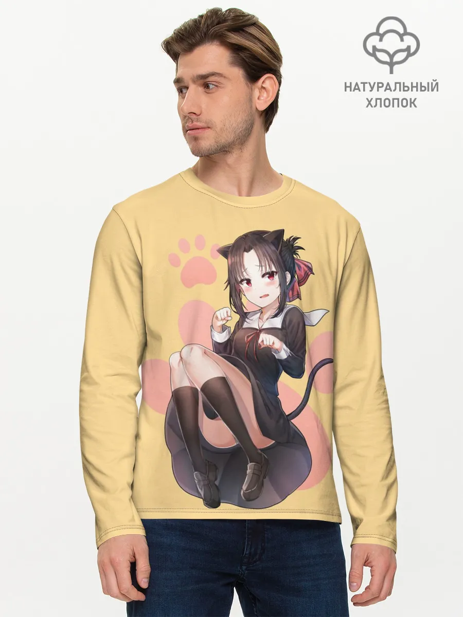 Мужской лонгслив базовый / Neko Kaguya