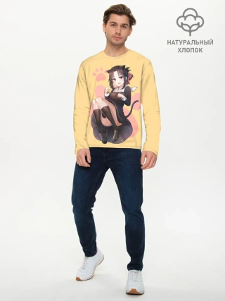 Мужской лонгслив базовый / Neko Kaguya