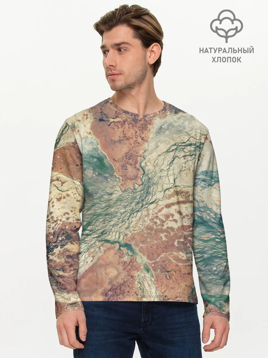 Мужской лонгслив базовый / Снимок со СпуТника