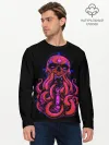 Мужской лонгслив базовый / Череп Осьминог | Octopus Skull