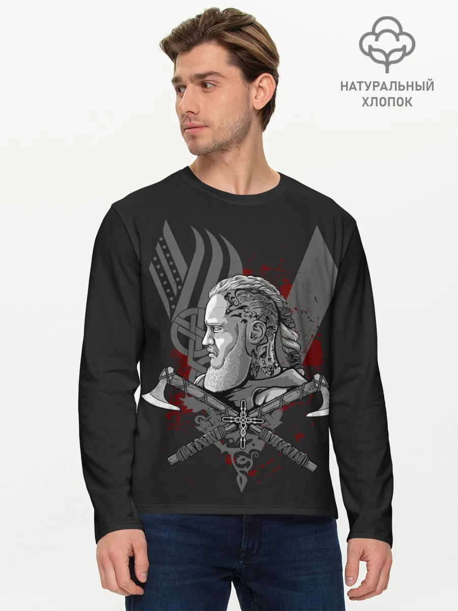 Мужской лонгслив базовый / Vikings Art