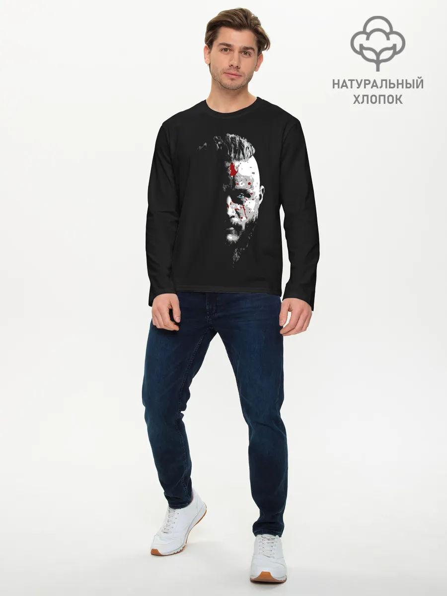 Мужской лонгслив базовый / Кровавый Рагнар