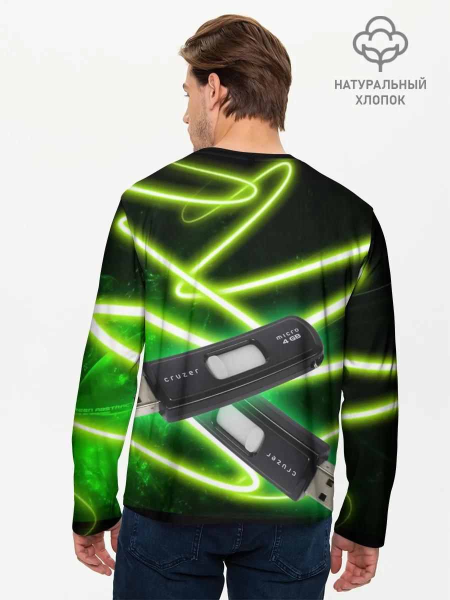 Мужской лонгслив базовый / Флешка