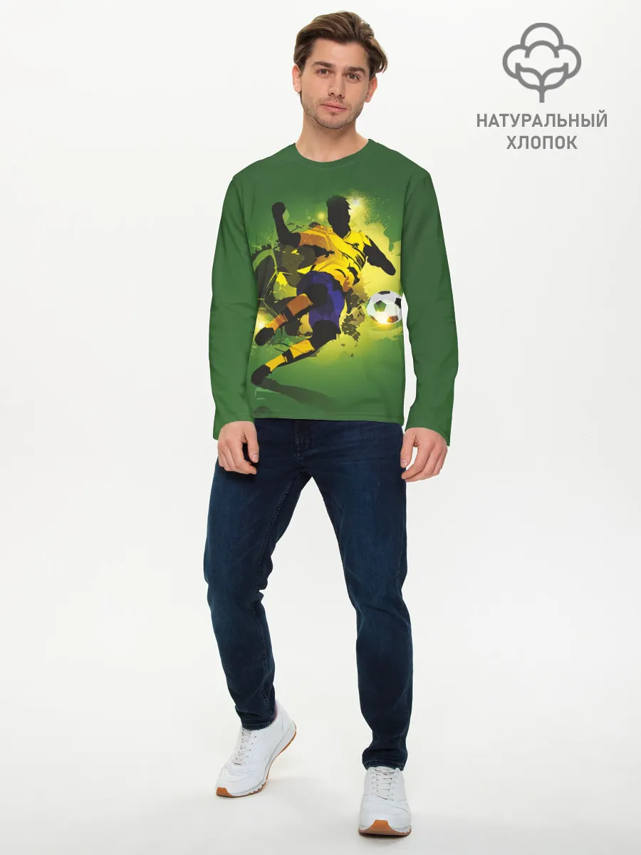 Мужской лонгслив базовый / Футбол