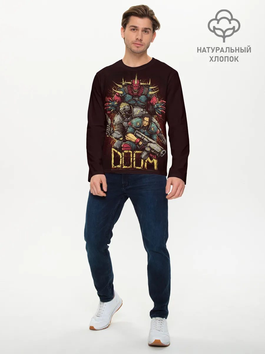 Мужской лонгслив базовый / DOOM