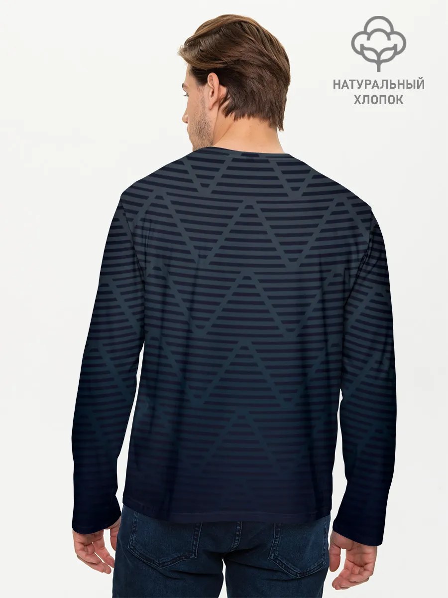 Мужской лонгслив базовый / Парусная лодка