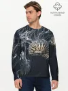 Мужской лонгслив базовый / Рисунок медуза