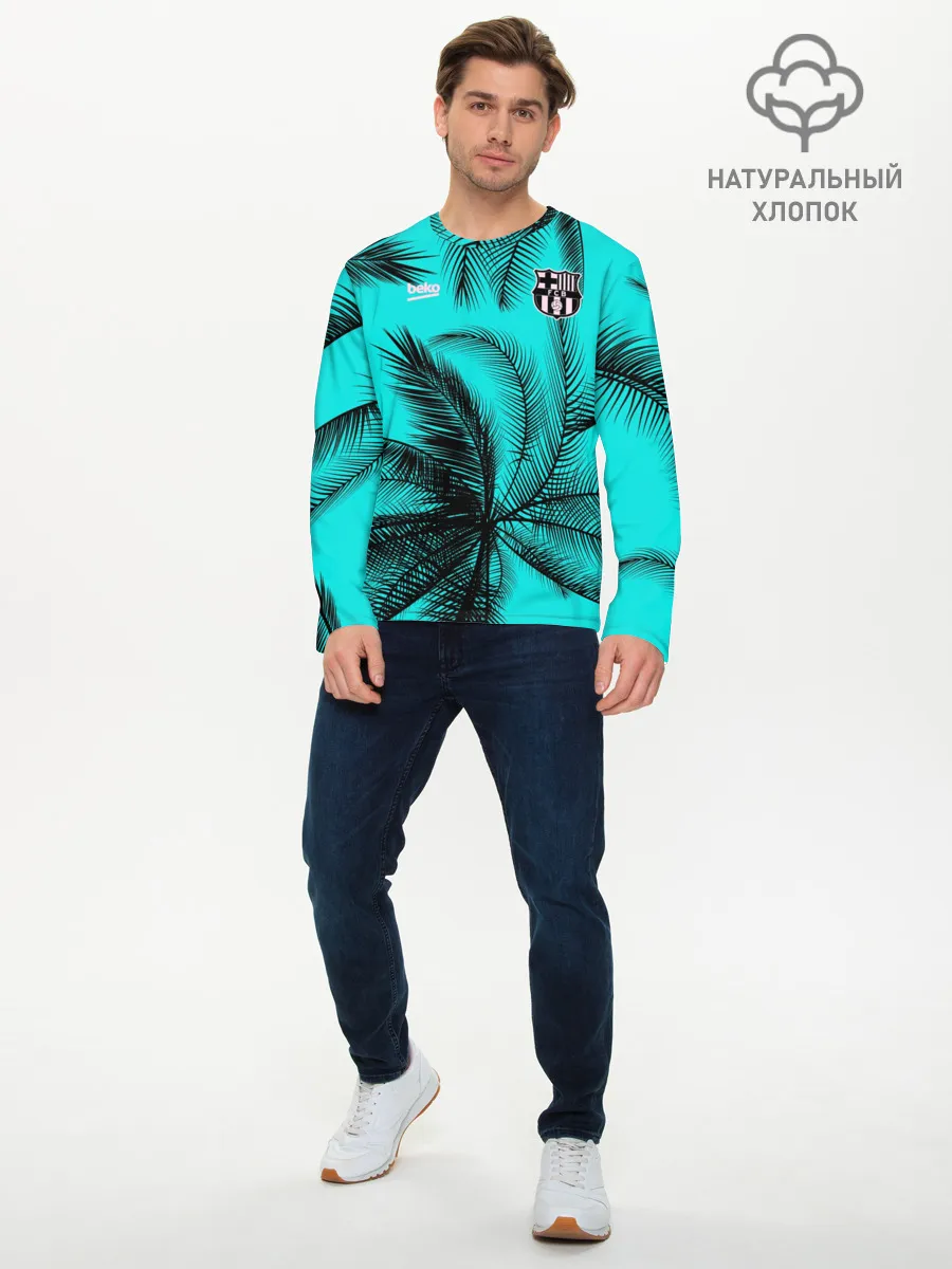 Мужской лонгслив базовый / FC Barcelona | Pre-Match