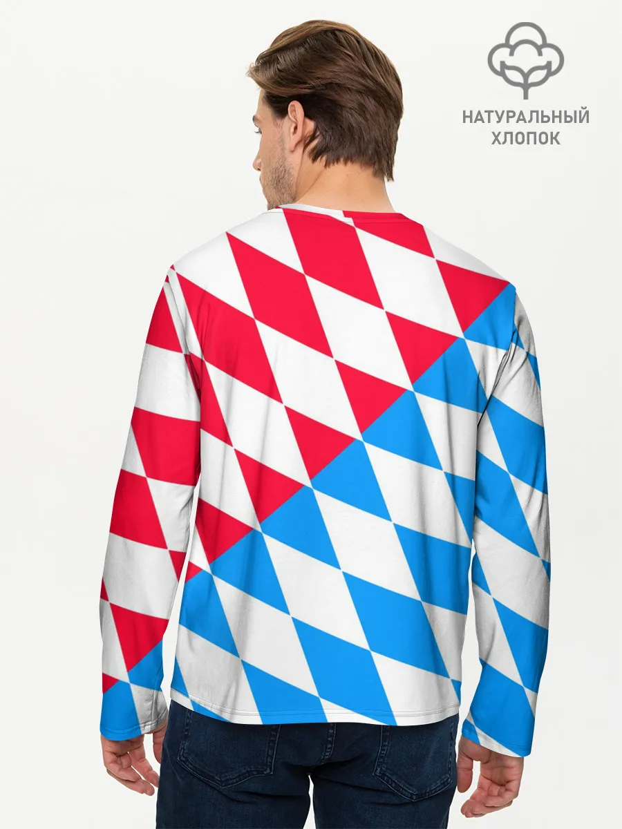 Мужской лонгслив базовый / ФК БАВАРИЯ / BAYERN / МЮНХЕН