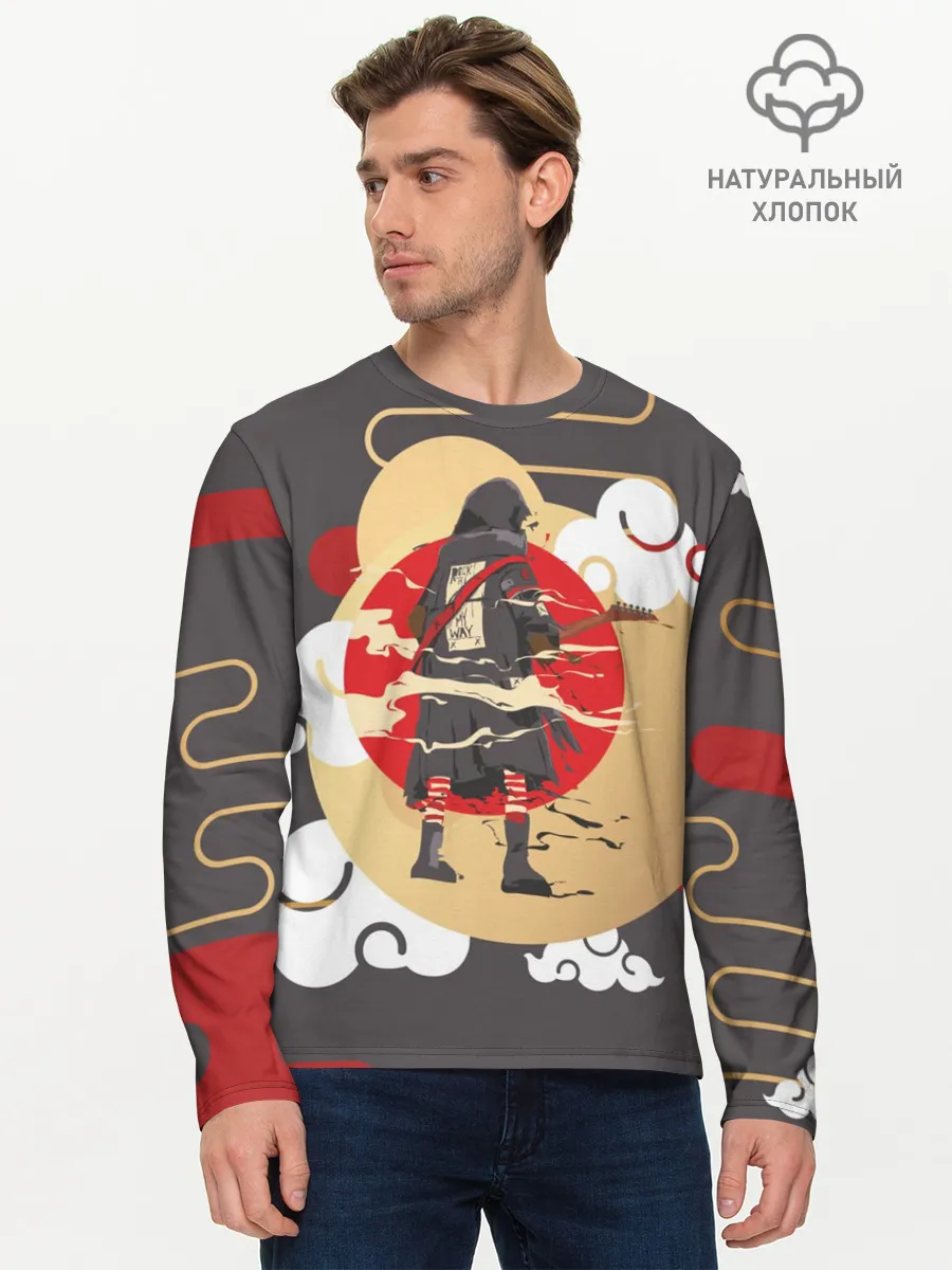 Мужской лонгслив базовый / Ниндзя. Япония