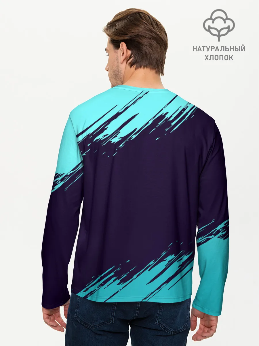 Мужской лонгслив базовый / Русалка на отдыхе | Mermaid