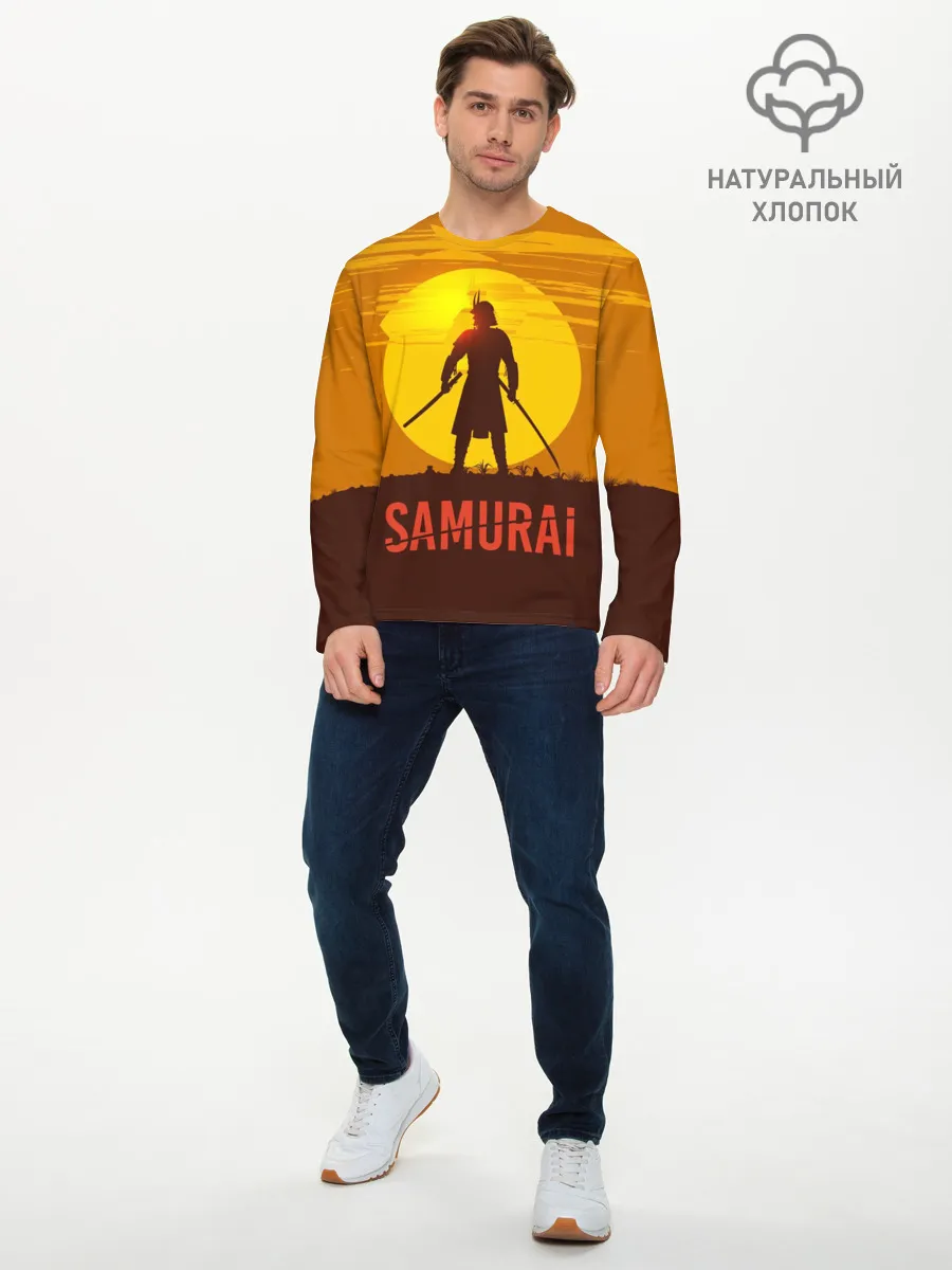 Мужской лонгслив базовый / САМУРАЙ