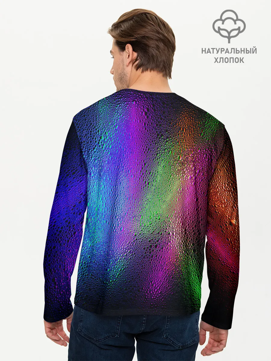 Мужской лонгслив базовый / Neon Lights