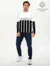 Мужской лонгслив базовый / Juventus | Tee Black and White