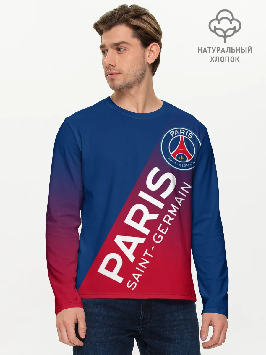 Мужской лонгслив базовый / ФК ПСЖ / PARIS SAINT GERMAIN