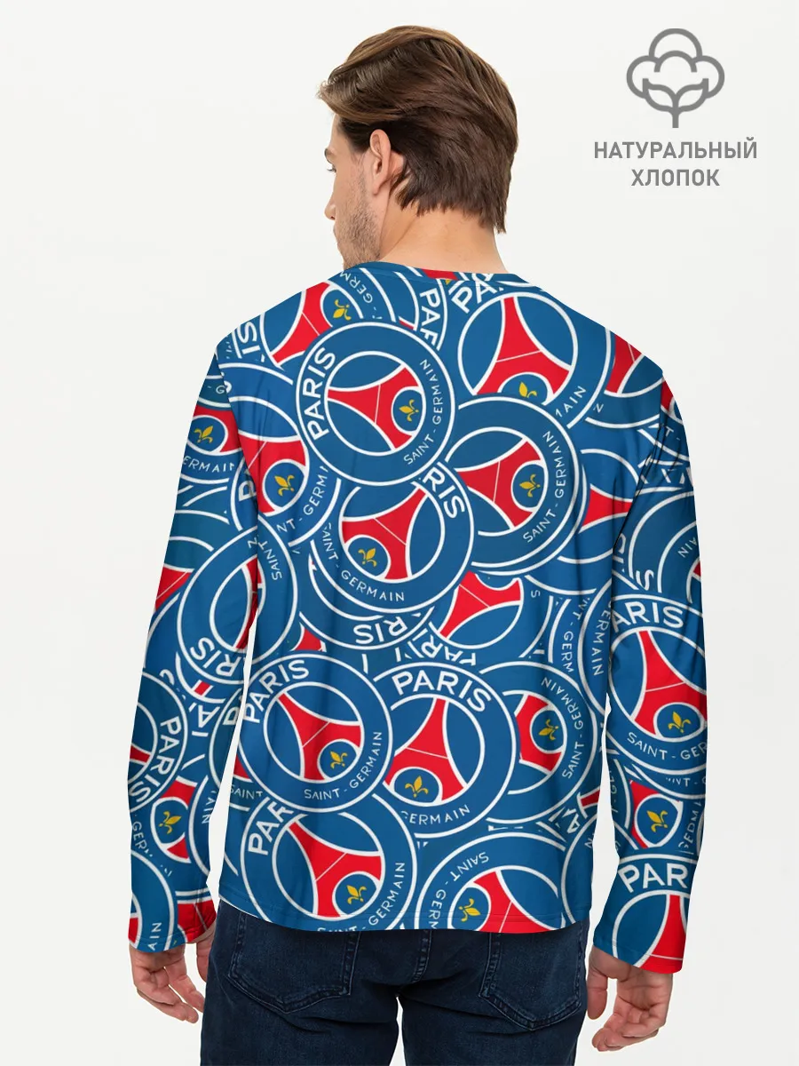 Мужской лонгслив базовый / ФК ПСЖ / PARIS SAINT GERMAIN