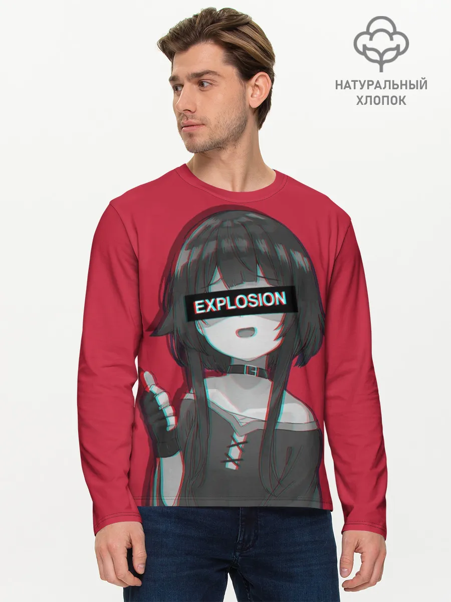 Мужской лонгслив базовый / Megumin Konosuba Мегумин