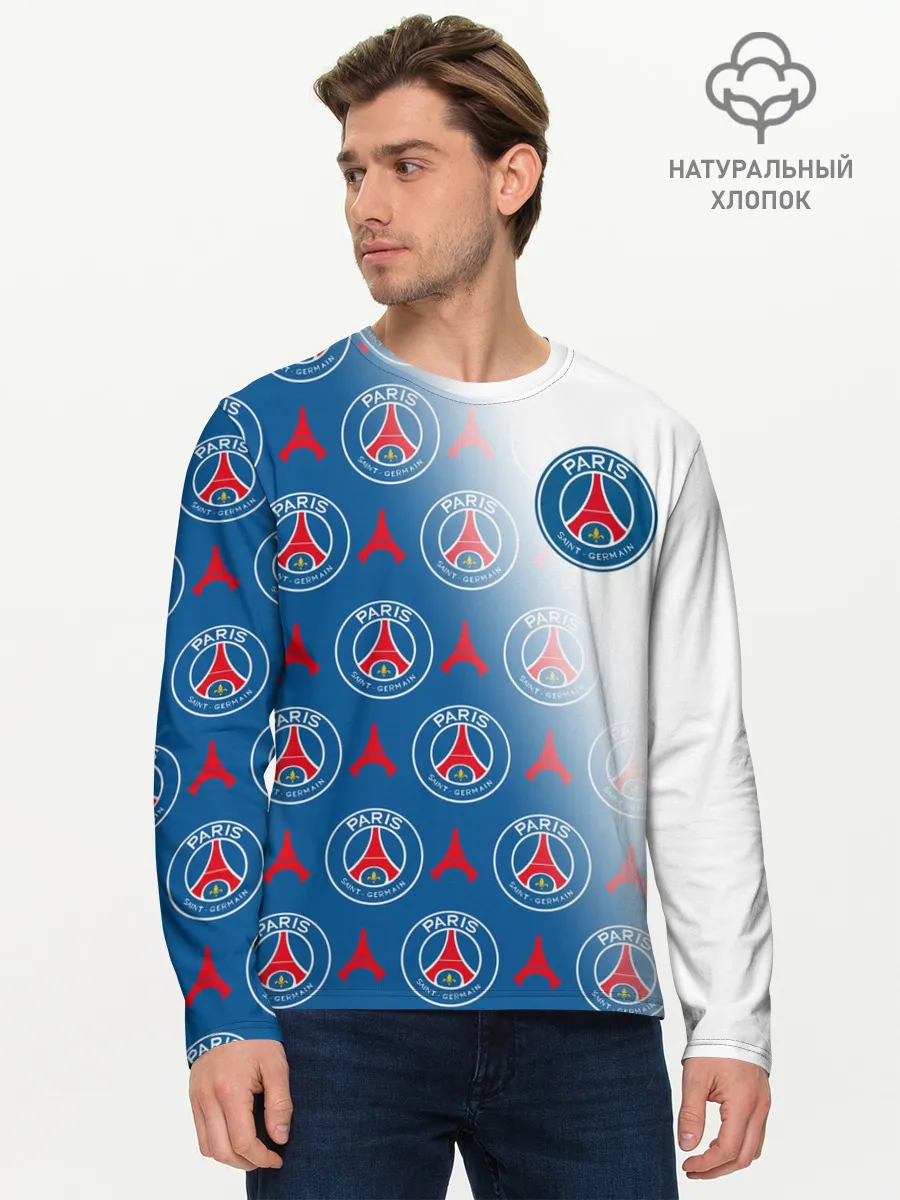 Мужской лонгслив базовый / ФК ПСЖ / PARIS SAINT GERMAIN